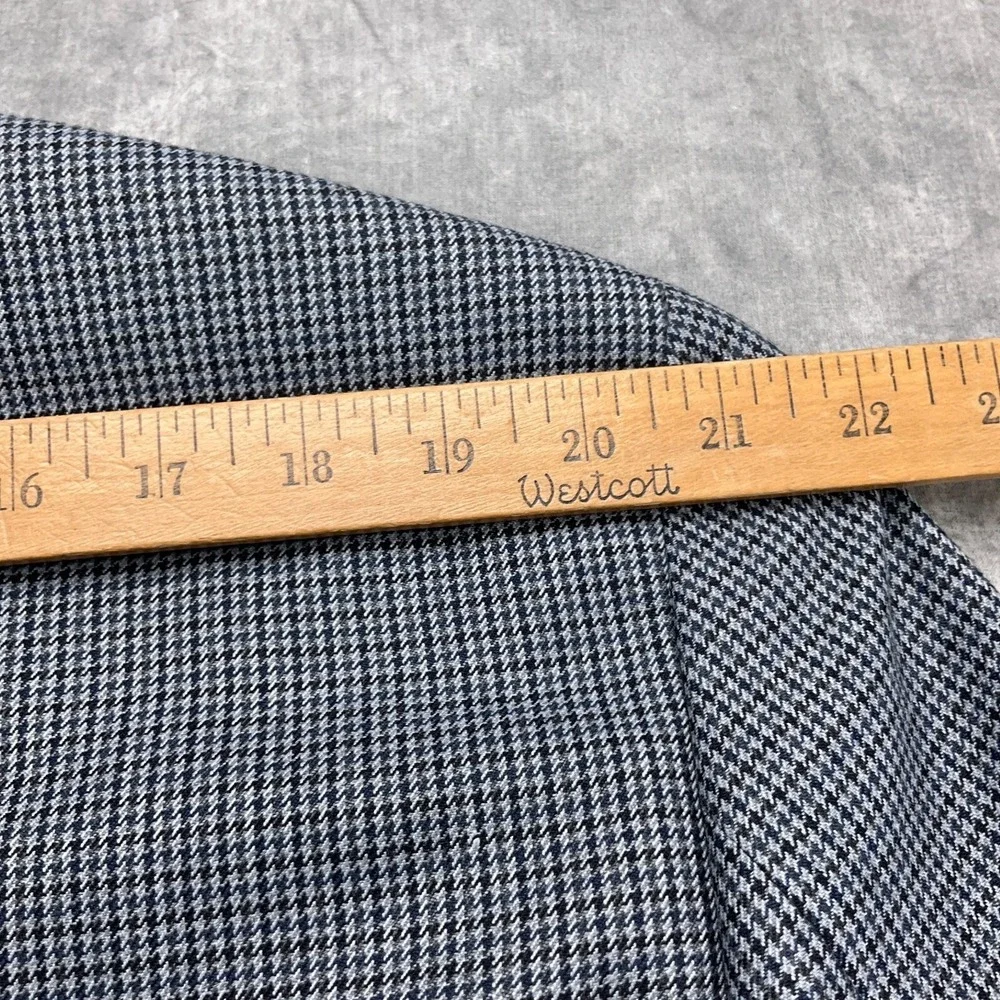 Stafford Blazer Men 46R Black Gray Houndstooth Check Classic Fit Jacket India